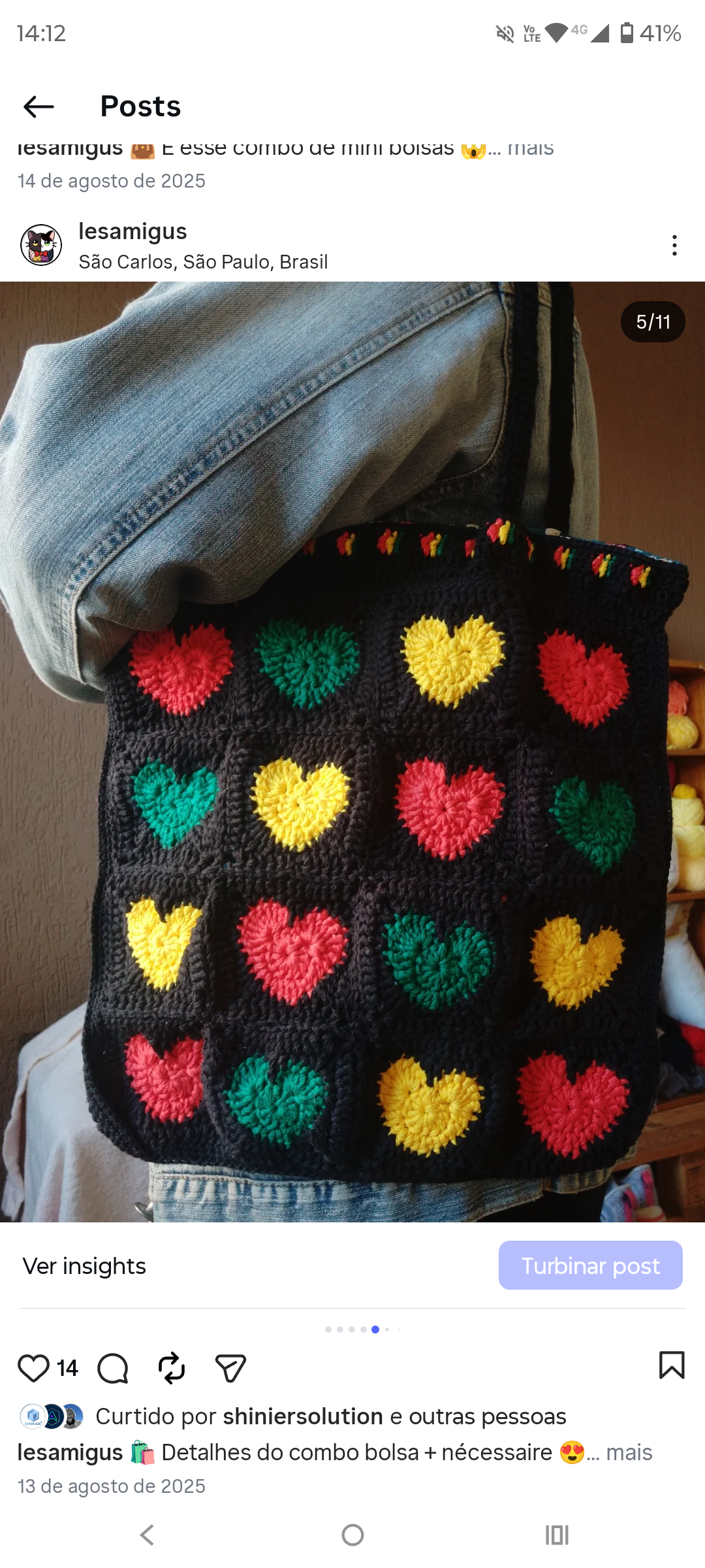 Bolsa Granny Squares