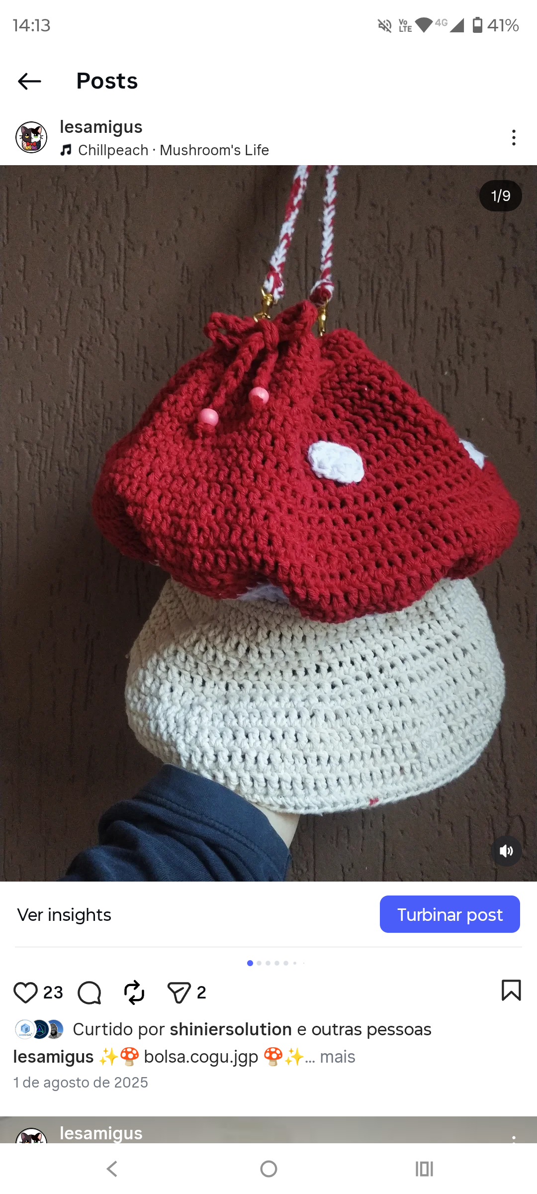 Bolsa Cogumelo